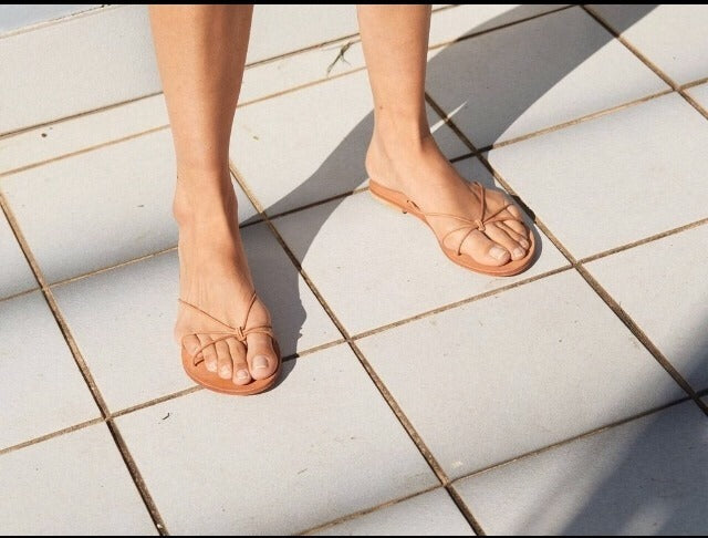 Winona Sandal- Natural Leather
