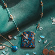 Load image into Gallery viewer, Lapis Stars Necklace
