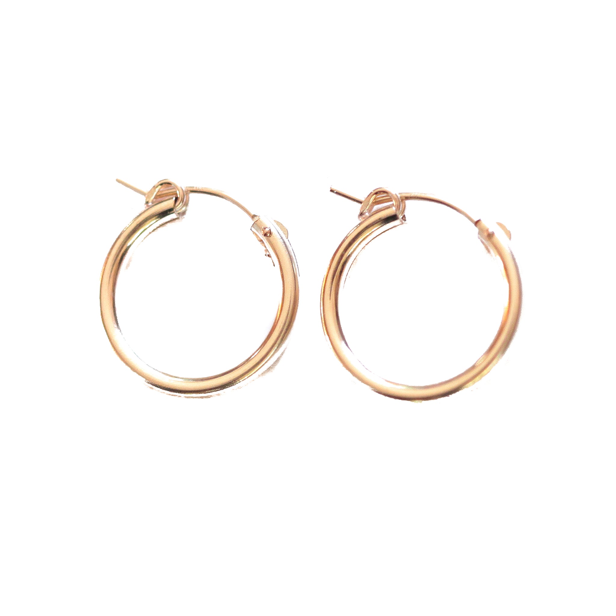 Thick Gold Hoop Earrings