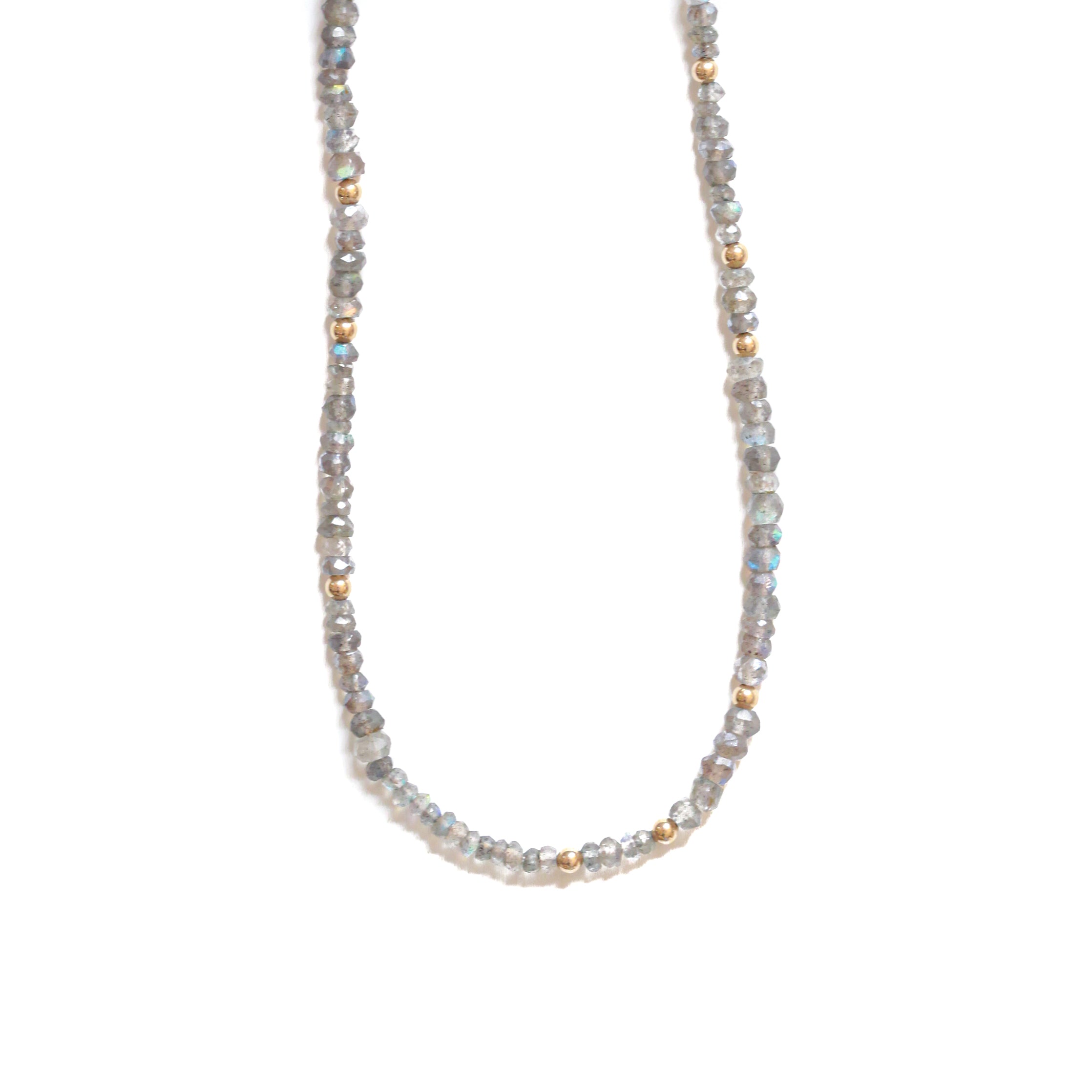 Moon Cycle Necklace- Labradorite