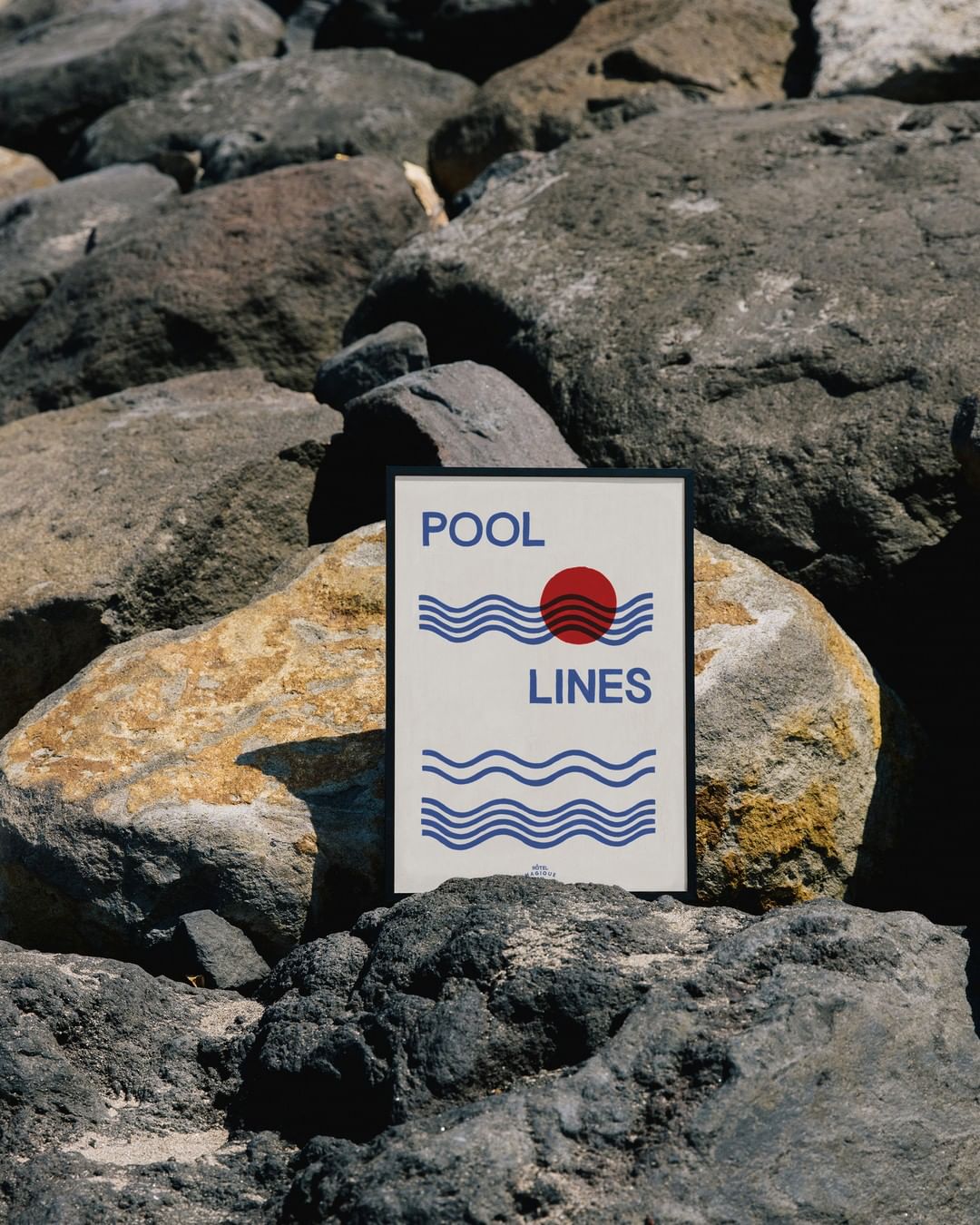 Pool Lines Art Print - A3 (16.5 x 11.7)